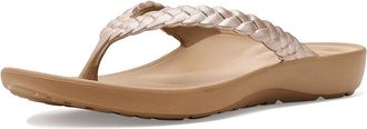 Aetrex Vicki Thong Sandal Womens Sandals Champagne Gloss : EU 42 (US Womens 10.5-11) M (B), Synthetic