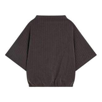 Summum Top senza maniche Pinstripe Scuba - - Tops - Donna - Marrone - L