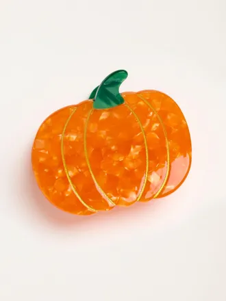Fat Face FatFace Orange Halloween Pumpkin Claw Clip