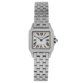 Cartier Pre-owned Cartier Santos Demoiselle White Dial Ladies Watch W25064Z5