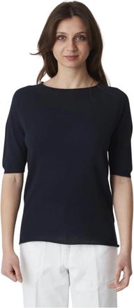 Alpha Studio Dames Ronde Hals Shirt - Dames - T-shirts - Blauw - M - Tops