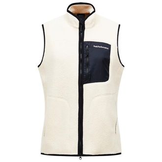 Peak Performance Naturerush Pile Vest Fleecegilet f&uuml;r Herren | wei&szlig;