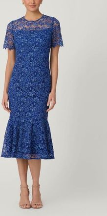 Shoshanna Poppi New Paltz Lace Dress in Navy at Nordstrom, Size 0