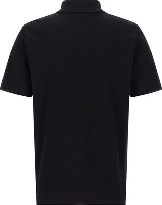 Balmain Mens Bicolor Cotton Polo Shirt