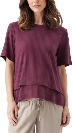 Ripe Mike Rib Nursing Top in Maroon at Nordstrom, Size Small Au