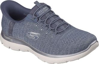 Skechers Arch Fit Summits - Soft Shimmer Textile Womens Slate Trainers - Grey - Size UK 3
