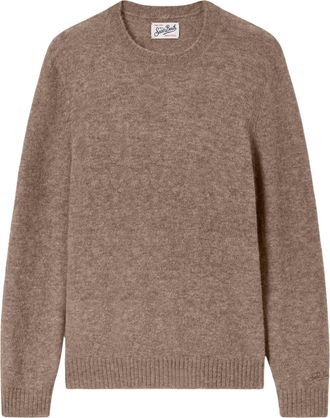 MC2 Saint Barth Regent Alpaca Blend Crewneck Sweater With Ribbed Details