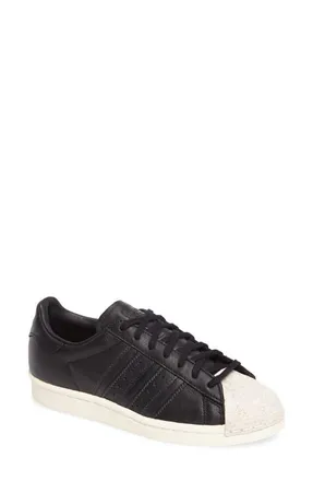 adidas Superstar 80s Sneaker in Core Black/core Black at Nordstrom, Size 6.5