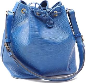 Louis Vuitton Pre-owned Bucket Bags, female, Blue, Size: ONE SIZE Pre-owned Leather louis-vuitton-bags