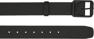 STUDIO NICHOLSON Gürtel - Black Leather Belt - Gr. M - in Schwarz - für Damen