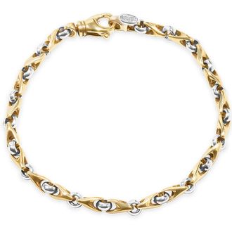 Pompeii3 Mens Seed & Rolo Link 14k Gold (22gram) or Platinum (35gram) 5mm Bracelet 8.5