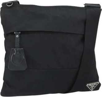Prada Pre-owned Cross Body Bags, female, Black, Size: ONE SIZE Pre-owned Vintage Cross Body Bag
