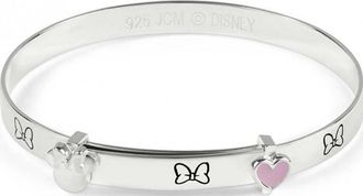 Disney Womens B902554SL-PA Ladies Minnie Bracelet - Silver - One Size