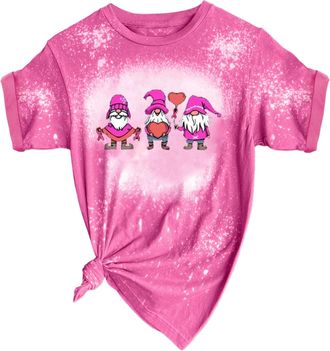 Generic Breast Cancer Merchandise UK 2024 Breast Cancer T Shirts Women Pink Ribbon T Shirt Breast Cancer Awareness Month T-Shirt Round Neck Casual Womens Tops