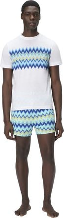Missoni Short Sleeve T-shirt With Zigzag Insert in Multicoloured at Nordstrom, Size Xx-Large