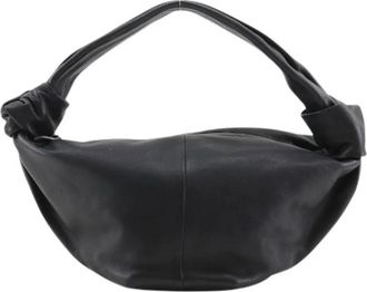 Bottega Veneta Pre-owned Mini Double Knot Calf Handbag - Dames - Vintage Schoudertas - Zwart - ONE Size - Leer - Vintage