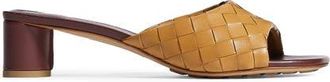 Bottega Veneta Livia Infilato Intrecciato Slide Sandal in Mojave Beige/sienna Brown at Nordstrom, Size 38.5