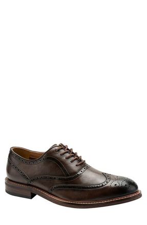 Kenneth Cole Reaction Lance Wingtip Oxford in Brown at Nordstrom, Size 10.5