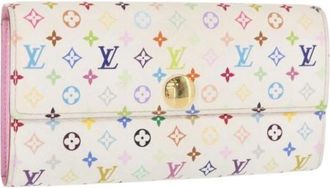 Louis Vuitton Pre-owned Wallets, female, Multicolor, Size: ONE SIZE Pre-owned Canvas Wallet