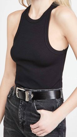 Anine Bing Eva Sleeveless Tank Top In Black