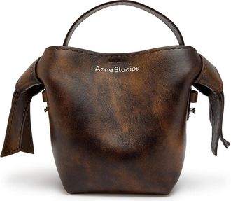 Acne Studios Musubi Mini Leather Shoulder bag - Brown - One Size