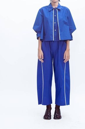Love Birds Flux Shirt In Cerulean Blue
