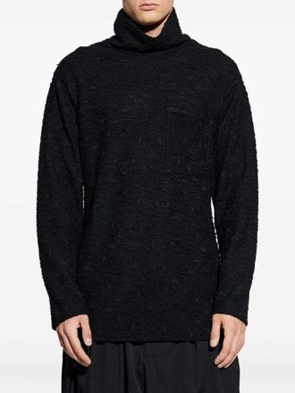 Yohji Yamamoto high-neck jumper - men - Wool - 3 - Black