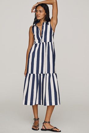 Maeve Bettina Sleeveless Tiered Shirt Dress by Maeve