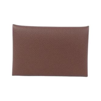 Herm&egrave;s Pre-owned Card Case - Dames - Vintage Accessoires - Bruin - ONE Size - Leer - Vintage