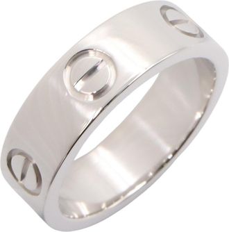 Cartier Silver White Gold (18K) Band Ring (Pre-Owned)