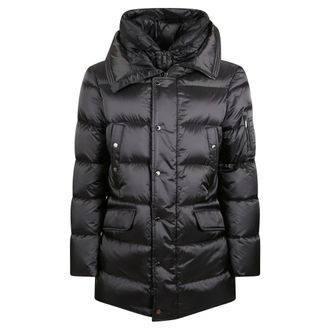 Moorer Jassen, Heren, Grijs, L, Polyester, Gewatteerde gewatteerde korte jas