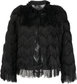 Shiatzy Chen Genisis The Burning Fire jacket - women - Polyester - 38 - Black