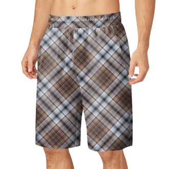 Generic Mens Pyjamas Shorts - Pyjama Shorts Men - Mens Pyjamas Lounge Shorts Bottoms Check - Mens Short Pyjamas - Short Pyjamas for Men - Mens Pyjama Bottoms 