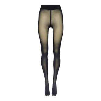Wolford Pure 50 Tights - Dames - Pantys - Blauw - S - Katoen - Ondergoed