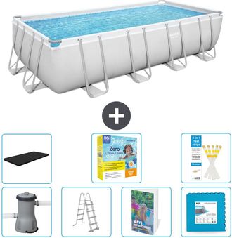 Bestway Piscina Bestway Power Steel Rectangular - 488x244x122 Cm - 8-piezas S566