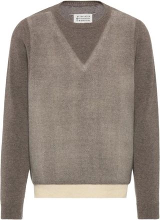 Maison Margiela Hombre, Jerseys, Marr&oacute;n, Talla: L