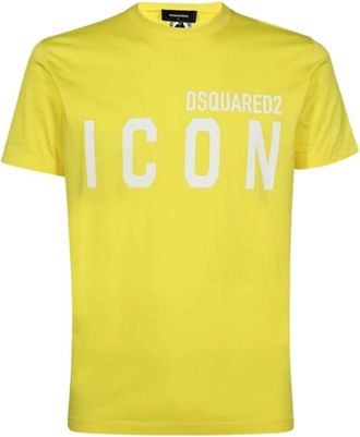 Dsquared2 Basic T-Shirt - Heren - T-shirts - Geel - XL - Katoen - Tops