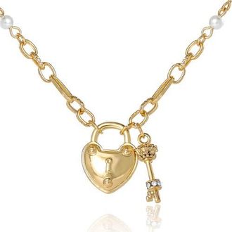 Juicy Couture Heart Locket Charm Necklace, Gold-Tone in Gold Tone at Nordstrom, Size 18