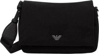 Emporio Armani Tassen, Heren, Zwart, ONE Size, Polyester, Logo Belt Bag