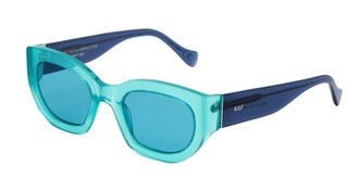 Retro Superfuture ALVA POOL 4RA Womens Sunglasses Blue Size 53