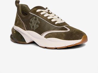 Tory Burch Niedrige Schn&uuml;rsneakers und Sticklogo Good Luck Bubble