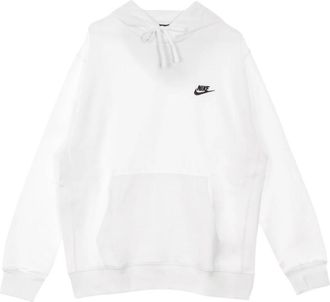 Nike Club Fleece Hoodie - Heren - Sportshirts - Wit - 4XL - Katoen - Fitness