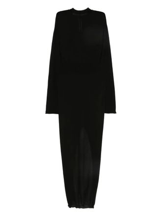 Rick Owens hooded wool dress - Black
