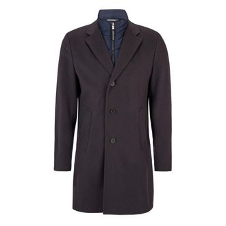 HUGO BOSS Heren, Mantels, Blauw, Maat: 2XL Wol