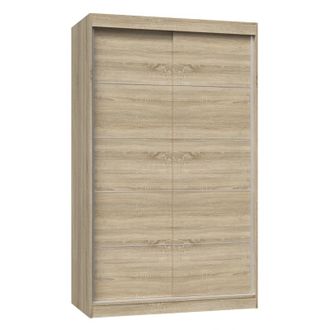 Hucoco Paolo - Armario Con 2 Puertas Correderas - Armario L 120 Cm - Vestidor Con 2 Puertas