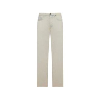 Golden Goose Straight Jeans, male, Beige, Size: W34 Straight Leg Jeans