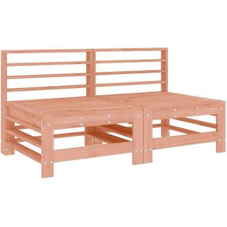 vidaXL Vidaxl - Sof&aacute;s Centrales De Jard&iacute;n 2 Uds Madera Maciza De Abeto Douglas