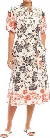 Karen Kane Puff Sleeve Shirtdress In Print