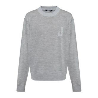 Jacquemus Round-neck Knitwear, male, Gray, Size: M Wool sweater