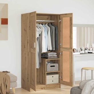 vidaXL Vidaxl Guardaroba Rovere Artigianale 82,5 X 51,5 X 180 Cm